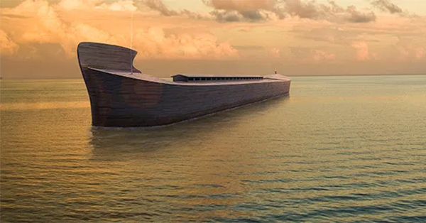 Ark on Water Illustration