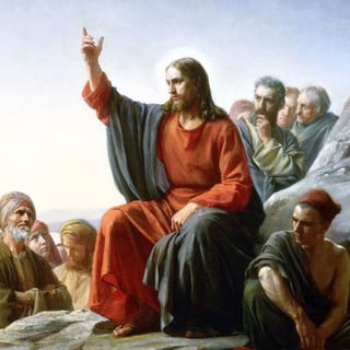 Jesus Sermon on the Mount Illustration