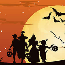 Trick or Treating Illustration