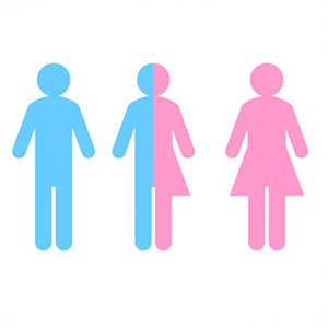 Transgender Bathroom Sign Illustration