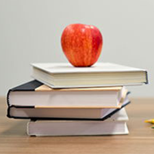 Apple on School Books